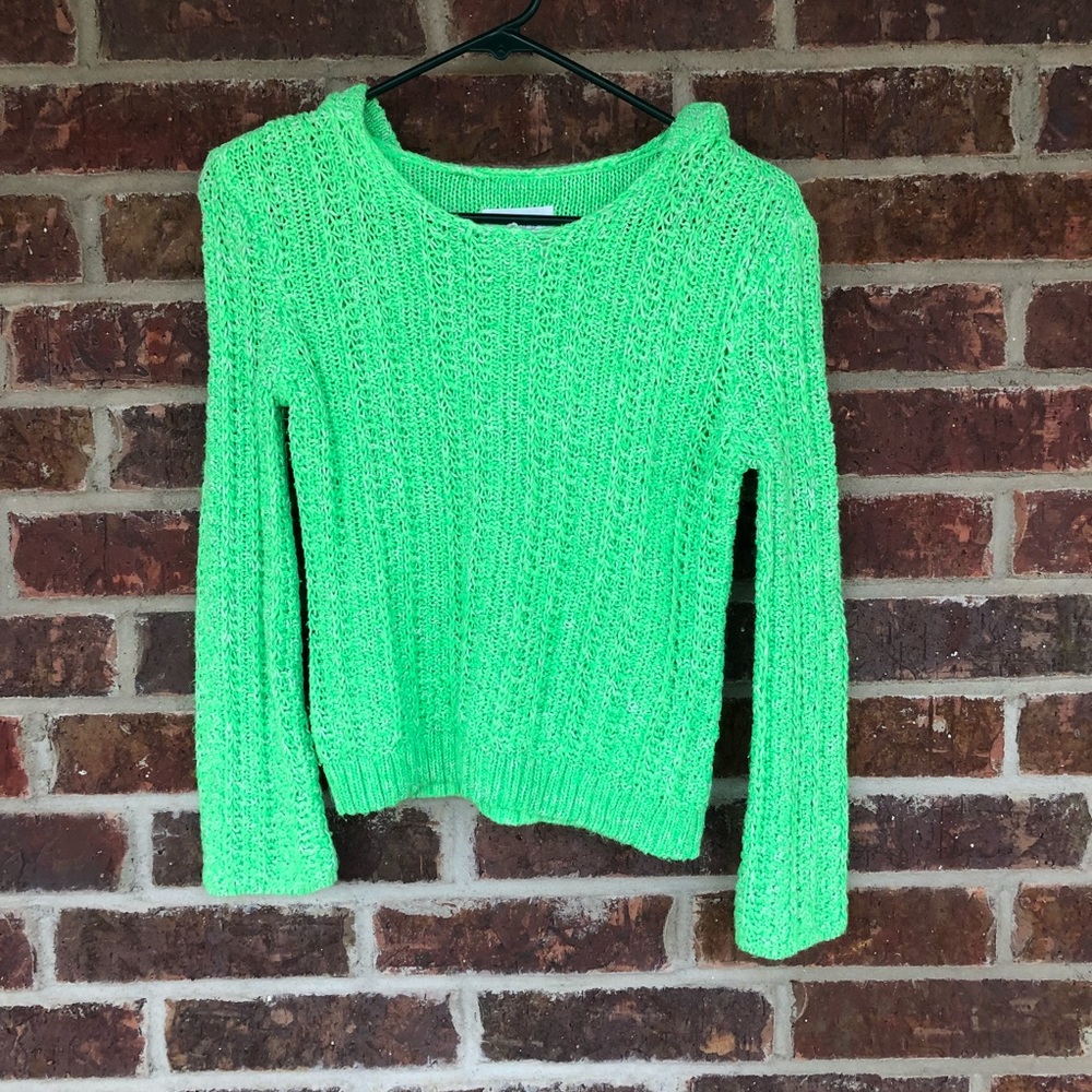 Girl’s Justice Green Shorter Hooded Sweater Size 12